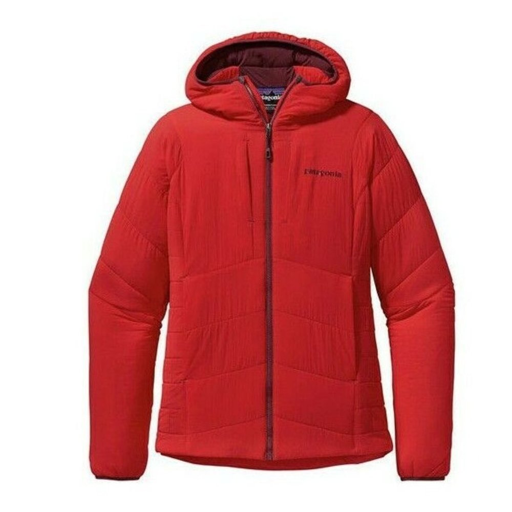Patagonia Women's Nano Air Hoody Quilted Full Zip Jacket Red Size Medium